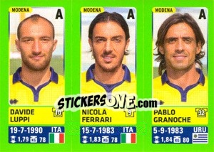 Sticker Davide Luppi / Nicola Ferrari / Pablo Granoche - Calciatori 2014-2015 n. 641 - Panini