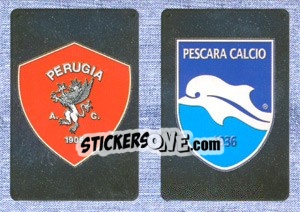 Sticker Scudetto Perugia - Scudetto Pescara - Calciatori 2014-2015 n. 642 - Panini