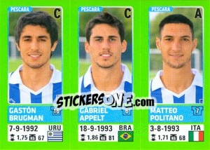 Sticker Gastón Brugman / Gabriel Appelt / Matteo Politano - Calciatori 2014-2015 n. 656 - Panini