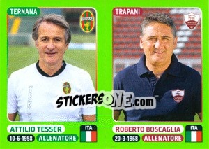Sticker Attilio Tesser / Roberto Boscaglia - Calciatori 2014-2015 n. 675 - Panini