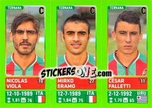 Figurina Nicolas Viola / Mirko Eramo / César Falletti - Calciatori 2014-2015 - Panini