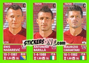 Sticker Enis Nadarevic / Antonino Barillà / Maurizio Ciaramitaro - Calciatori 2014-2015 n. 687 - Panini