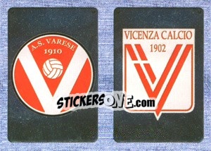 Sticker Scudetto Varese - Scudetto Vicenza - Calciatori 2014-2015 n. 690 - Panini