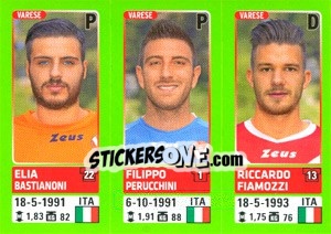Sticker Elia Bastianoni / Filippo Perucchini / Riccardo Fiamozzi - Calciatori 2014-2015 - Panini