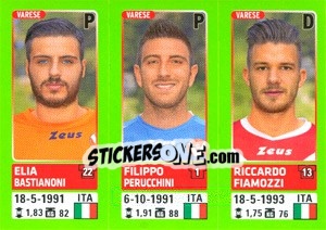 Sticker Elia Bastianoni / Filippo Perucchini / Riccardo Fiamozzi - Calciatori 2014-2015 n. 693 - Panini