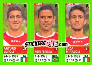 Sticker Arturo Lupoli / Neto Pereira / Luca Miracoli - Calciatori 2014-2015 - Panini