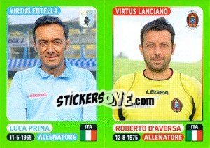 Figurina Luca Prina / Roberto D'Aversa - Calciatori 2014-2015 - Panini