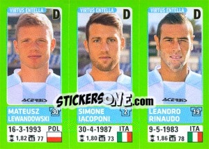 Sticker Mateusz Lewandowski / Simone Iacoponi / Leandro Rinaudo - Calciatori 2014-2015 - Panini