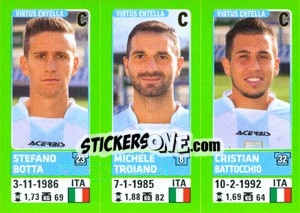 Sticker Stefano Botta / Michele Troiano / Cristian Battocchio - Calciatori 2014-2015 - Panini