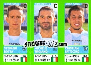 Figurina Stefano Botta / Michele Troiano / Cristian Battocchio - Calciatori 2014-2015 - Panini