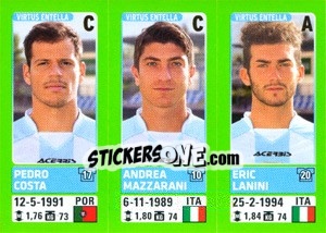 Cromo Pedro Costa / Andrea Mazzarani / Eric Lanini - Calciatori 2014-2015 - Panini