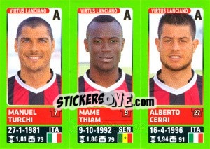 Figurina Manuel Turchi / Mame Thiam / Alberto Cerri - Calciatori 2014-2015 - Panini