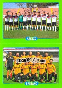 Cromo Squadra : Arezzo - Bassano - Calciatori 2014-2015 - Panini