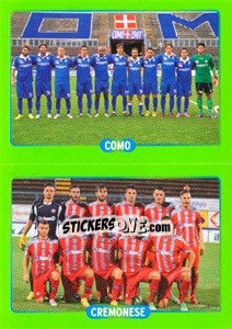 Figurina Squadra : Como - Cremonese - Calciatori 2014-2015 - Panini