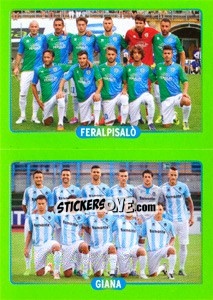 Sticker Squadra : Feralpisalò - Giana - Calciatori 2014-2015 - Panini