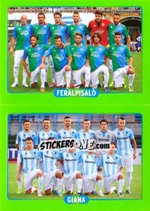 Cromo Squadra : Feralpisalò - Giana - Calciatori 2014-2015 - Panini