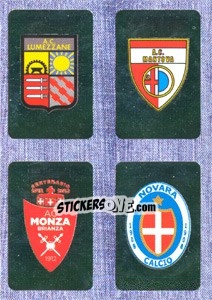 Sticker Scudetto : Lumezzane - Mantova - Monza - Novara - Calciatori 2014-2015 - Panini