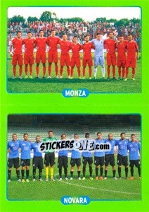 Sticker Squadra : Monza - Novara - Calciatori 2014-2015 - Panini