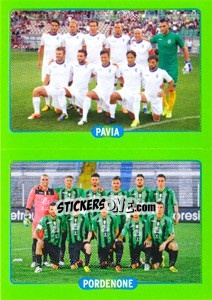 Sticker Squadra : Pavia - Pordenone - Calciatori 2014-2015 - Panini