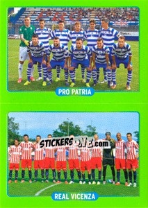 Sticker Squadra : Pro Patria - Real Vicenza - Calciatori 2014-2015 - Panini