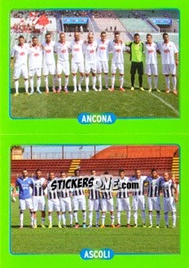 Cromo Squadra : Ancona - Ascoli - Calciatori 2014-2015 - Panini