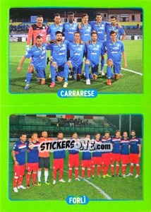 Sticker Squadra : Carrarese - Forlì - Calciatori 2014-2015 - Panini