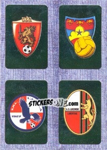 Sticker Scudetto : Grosseto - Gubbio - L'Aquila - Lucchese - Calciatori 2014-2015 - Panini