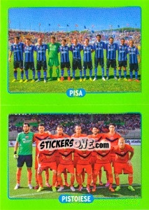 Figurina Squadra : Pisa - Pistoiese - Calciatori 2014-2015 - Panini