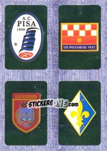 Sticker Scudetto : Pisa - Pistoiese - Pontedera - Prato - Calciatori 2014-2015 - Panini