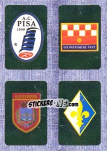 Cromo Scudetto : Pisa - Pistoiese - Pontedera - Prato - Calciatori 2014-2015 - Panini