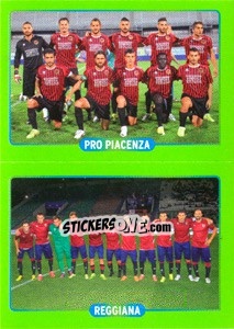 Figurina Squadra : Pro Piacenza - Reggiana - Calciatori 2014-2015 - Panini