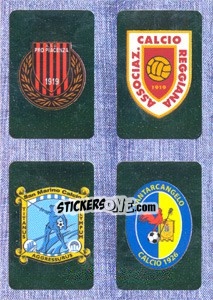 Sticker Scudetto : Pro Piacenza - Reggiana - San Marino - Santarcangelo - Calciatori 2014-2015 n. 748 - Panini