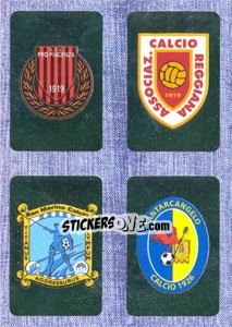 Sticker Scudetto : Pro Piacenza - Reggiana - San Marino - Santarcangelo - Calciatori 2014-2015 - Panini