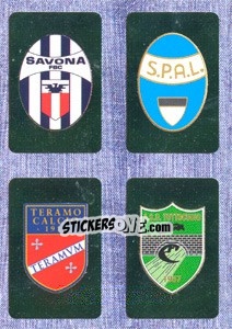 Sticker Scudetto : Savona - Spal - Teramo - Tuttocuoio - Calciatori 2014-2015 - Panini