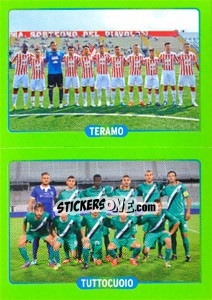 Figurina Squadra : Teramo - Tuttocuoio - Calciatori 2014-2015 - Panini