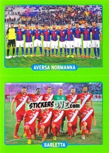 Cromo Squadra : Aversa Normanna - Barletta - Calciatori 2014-2015 - Panini