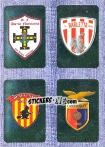 Sticker Scudetto : Aversa Normanna - Barletta - Benevento - Casertana - Calciatori 2014-2015 - Panini