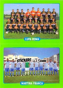 Sticker Squadra : Lupa Roma - Martina Franca - Calciatori 2014-2015 - Panini