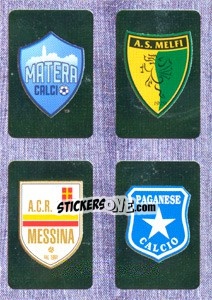 Figurina Scudetto : Matera - Melfi - Messina - Paganese