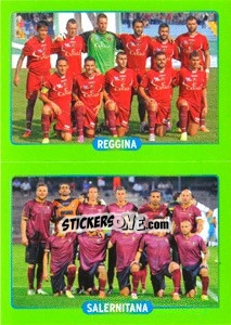 Figurina Squadra : Reggina - Salernitana - Calciatori 2014-2015 - Panini