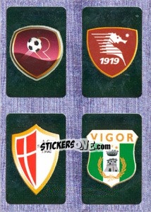 Cromo Scudetto : Reggina - Salernitana - Savoia - Vigor Lamezia - Calciatori 2014-2015 - Panini