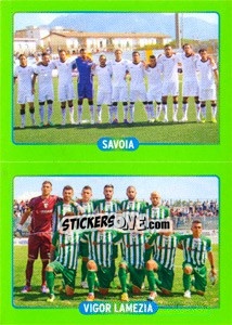 Sticker Squadra : Savoia - Vigor Lamezia - Calciatori 2014-2015 - Panini