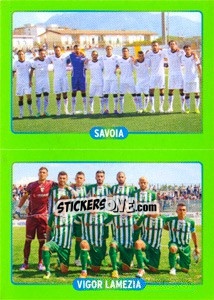 Cromo Squadra : Savoia - Vigor Lamezia - Calciatori 2014-2015 - Panini