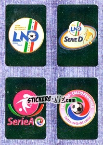 Cromo Logo LND - Logo Serie D - Logo A Femminile - Logo Lega Femminile - Calciatori 2014-2015 - Panini