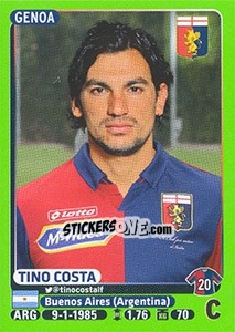 Cromo Tino Costa (Genoa) - Calciatori 2014-2015 - Panini