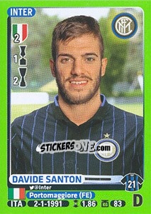 Figurina Davide Santon (Inter) - Calciatori 2014-2015 - Panini