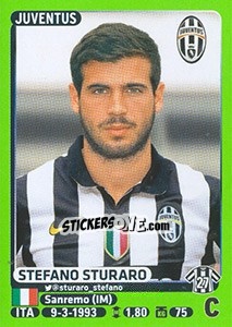 Sticker Stefano Sturaro (Juventus) - Calciatori 2014-2015 n. A22 - Panini