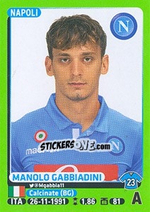 Figurina Manolo Gabbiadini (Napoli)