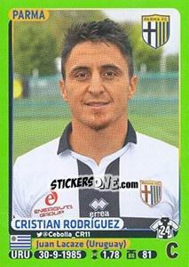 Sticker Cristian Rodriguez (Parma) - Calciatori 2014-2015 n. A33 - Panini