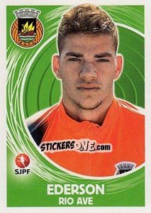 Sticker Ederson - Futebol 2014-2015 n. 289 - Panini